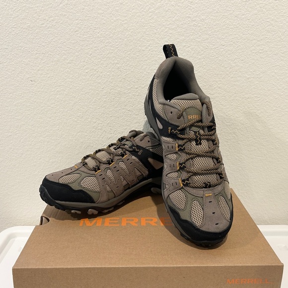 Merrell Mens Pecan Accentor 3 Waterproof Hiking Sneakers Leather, Size 12, NIB - Picture 1 of 5